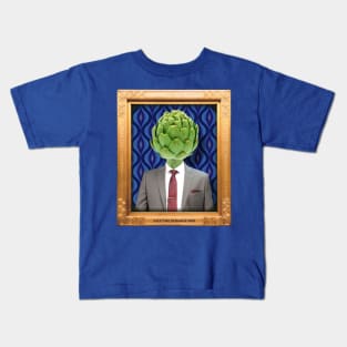 Artichoke Man in Vintage Frame Kids T-Shirt